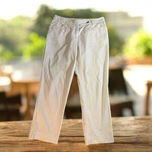 Dolce & Gabbana white pants pedal pusher cropped vintage‎ Size 42
